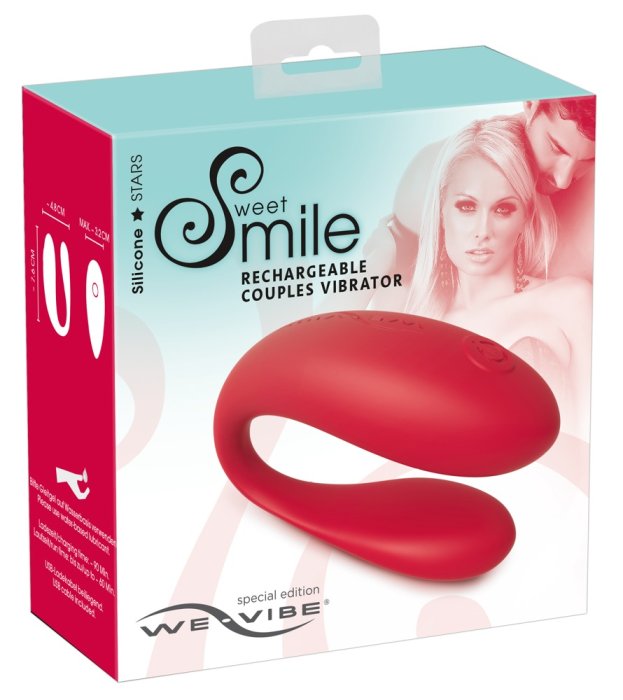 Sweet Smile Vibrator »We-Vibe« 18cm - Rosu