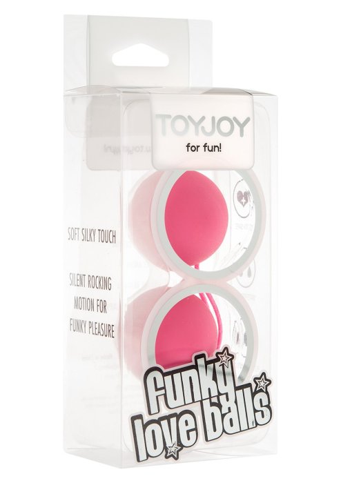 Bile Vaginale Kegel ToyJoy "Funky Love Balls" 21 cm - Roz##