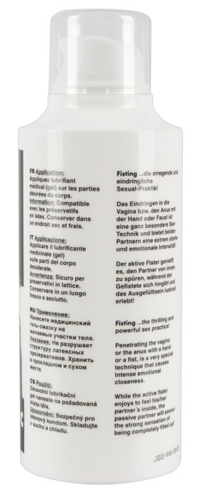 Set Fisting Gel Classic 500 ml + Solutie Curatare Jucarii Erotice 50 ml - vedere laterala