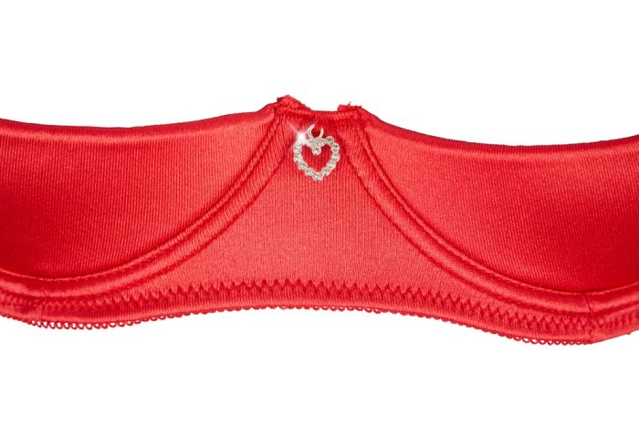 Set Lenjerie Intima Cottelli Collection - Rosu - detaliu finisaj