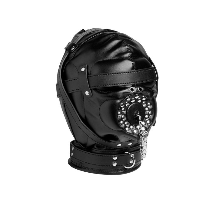 Masca Bondage Sensory Deprivation Hood - culoare si material