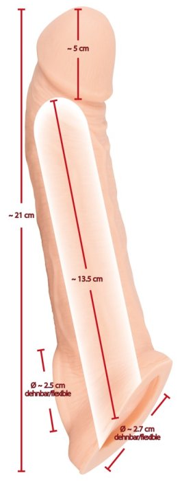 Prelungitor Penis Nature Skin Extension - culoare si material