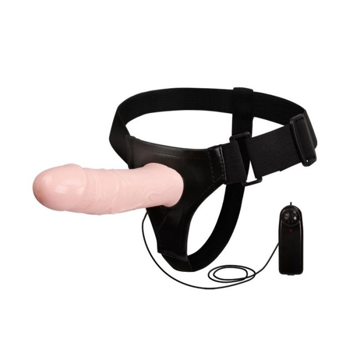 Strapon Barbati cu Vibrator - vedere frontala