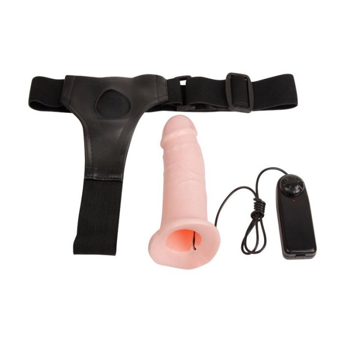 Strapon Barbati cu Vibrator - vedere laterala