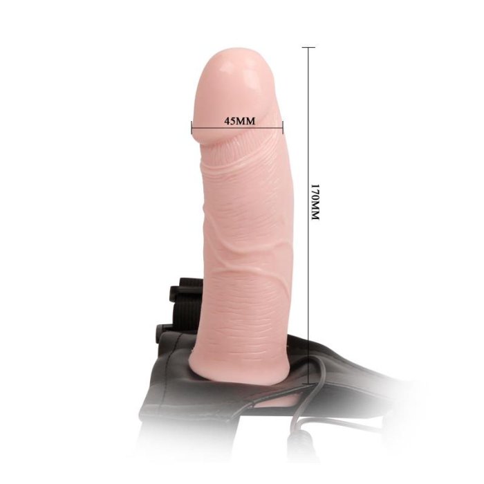 Strapon Barbati cu Vibrator - detaliu finisaj