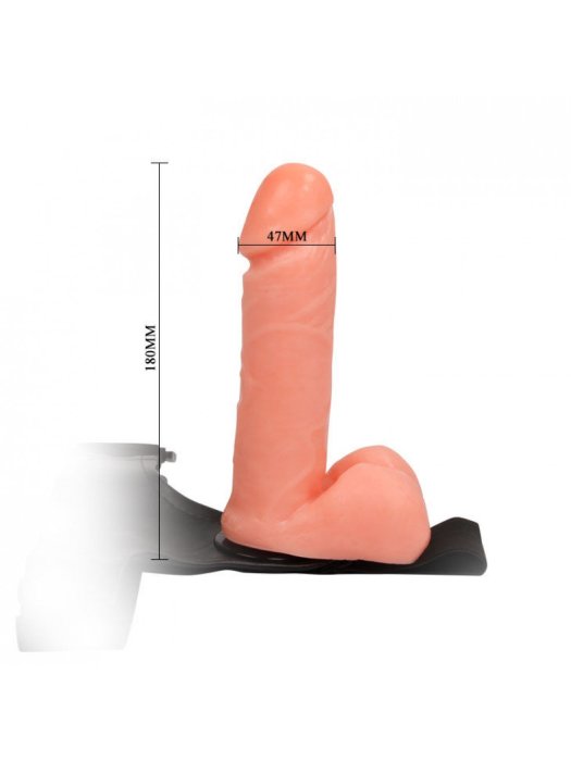 StrapOn Femei Lybaile »Cyberskin Penis Ultra Passionate« 18 cm - Natural