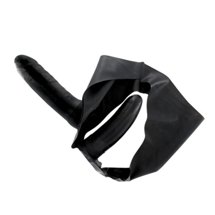 Strapon Latex 2 Dildo - vedere laterala