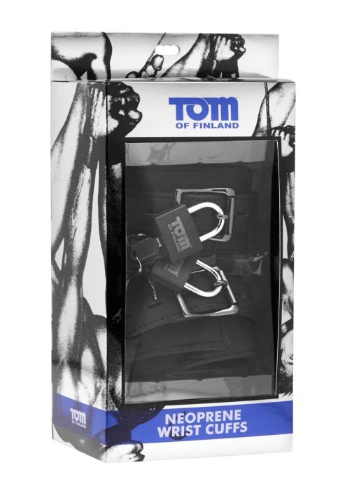 Catuse Maini Tom Of Finland Neoprene Wrist Cuffs - culoare si material