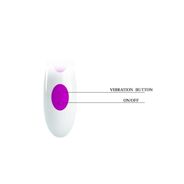 Vibrator Dubla Stimulare Pretty Love »Brighty« 20 cm - Violet