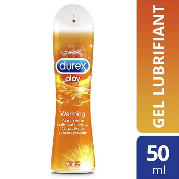 Lubrifiant Durex Play Warming 50 ml - vedere frontala