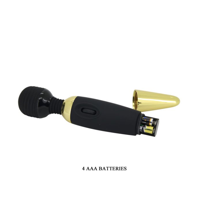 Aparat Masaj Pretty Love »Power Wand Gold« 25 cm - Negru