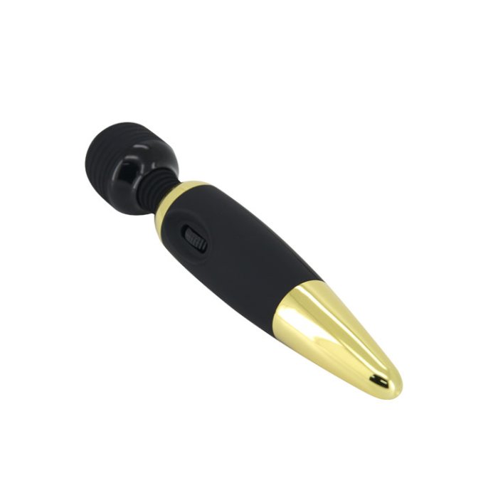 Aparat Masaj Pretty Love »Power Wand Gold« 25 cm - Negru