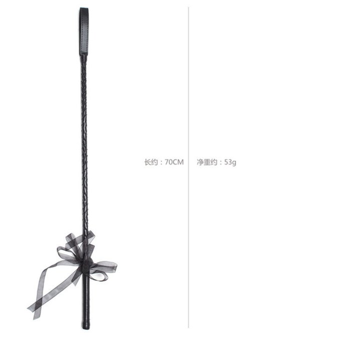 Cravasa Toyz4Love "Fetish Art Ribbon Horse Whip" Negru - accesorii incluse