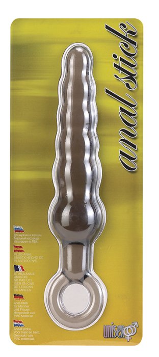 Dildo Anal Seven Creation "Worm Grey" 18,5 cm - Maro - vedere laterala