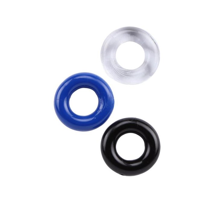 Set 3 Inele Penis Chisa Novelties »Donut Rings« 3,3 cm - dimensiuni complete