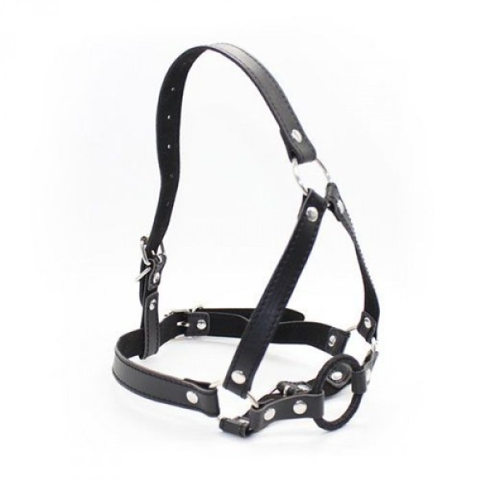 Masca Head Harness + Ring Gag [ Calus cu Inel ]#