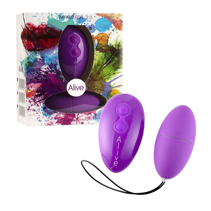 Ou Vaginal Vibrator Alive EGG Magic Purple - detaliu design