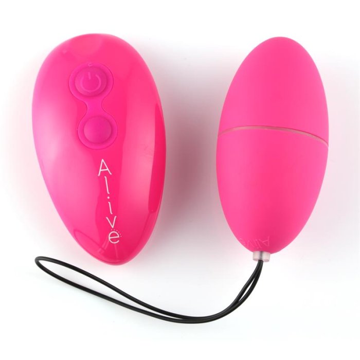 Ou Vaginal Vibrator Alive EGG Magic Roz - vedere frontala