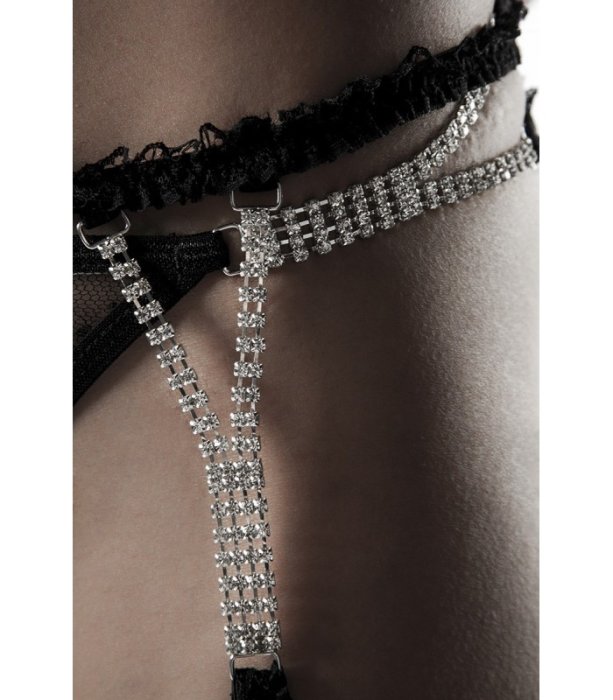 Set de Lux Grey Velvet "Luxurios" - Negru