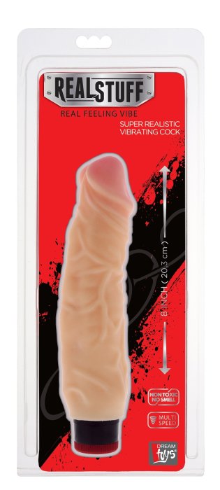Vibrator XXL Realistic Deluxe 23cm x 5,5cm - vedere frontala