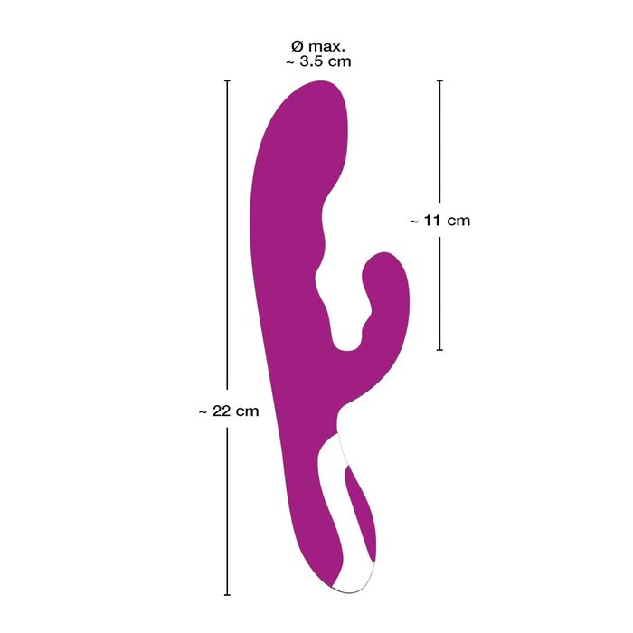 Vibrator Javida »Heating Vibe« 22 cm - Violet