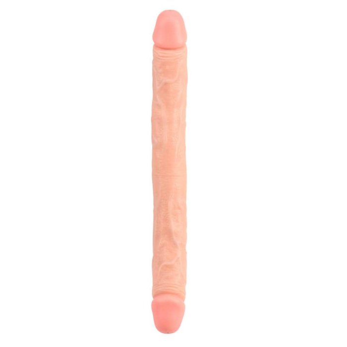 Dildo Dublu Chisa Novelties "Ballsy Super Cock" 32,5 cm - Natural##
