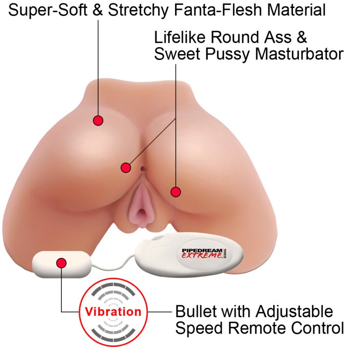 Fund Pipedream Extreme Phat Ass White Girl - dimensiuni complete