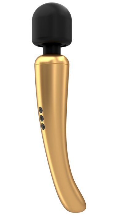 Aparat Masaj Intim MEGAWAND, 20 Functii, Dorcel, Gold Massager - detaliu design