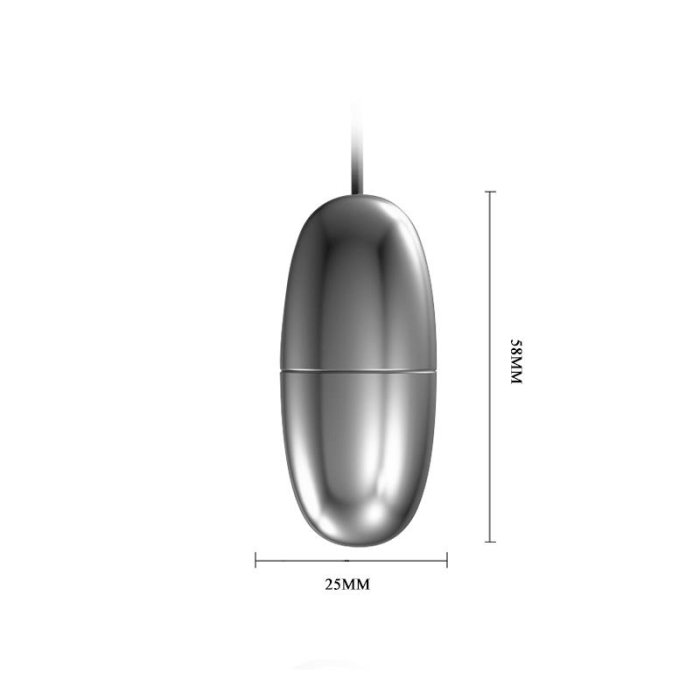 Ou Vibrator Lybaile »Vibra Egg« 5,6 cm - Argintiu