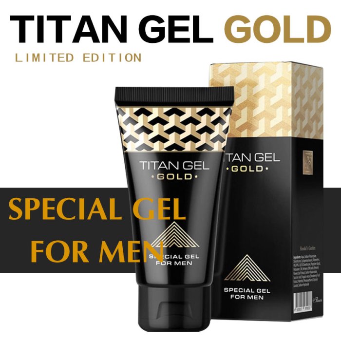 TITAN GEL GOLD - Pentru Marirea Penisului - detaliu finisaj