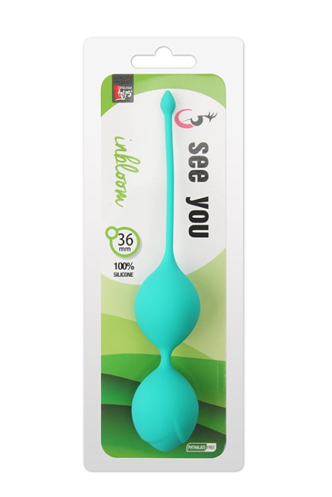 Bile Vaginale See You In Bloom Duo Balls 36 mm Verde - detaliu design
