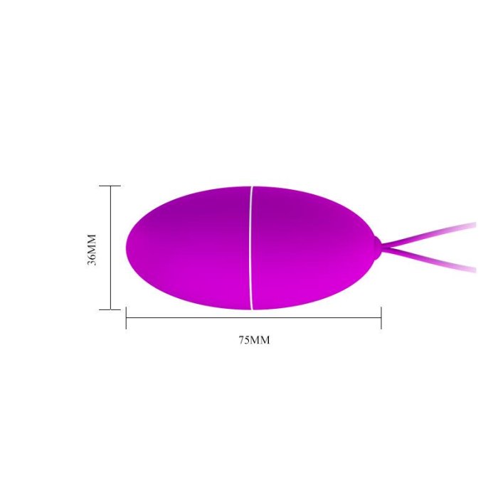 Ou Vibrator Pretty Love »Joanne« 7,5 cm - Violet - dimensiuni complete