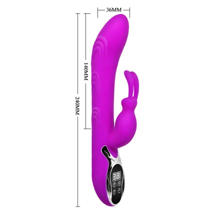 Vibrator cu Incalzire Pretty Love Digi Fire - culoare si material