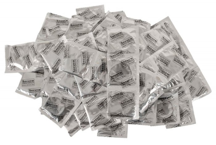1000 buc. Prezervative Secura Transparent - detaliu design