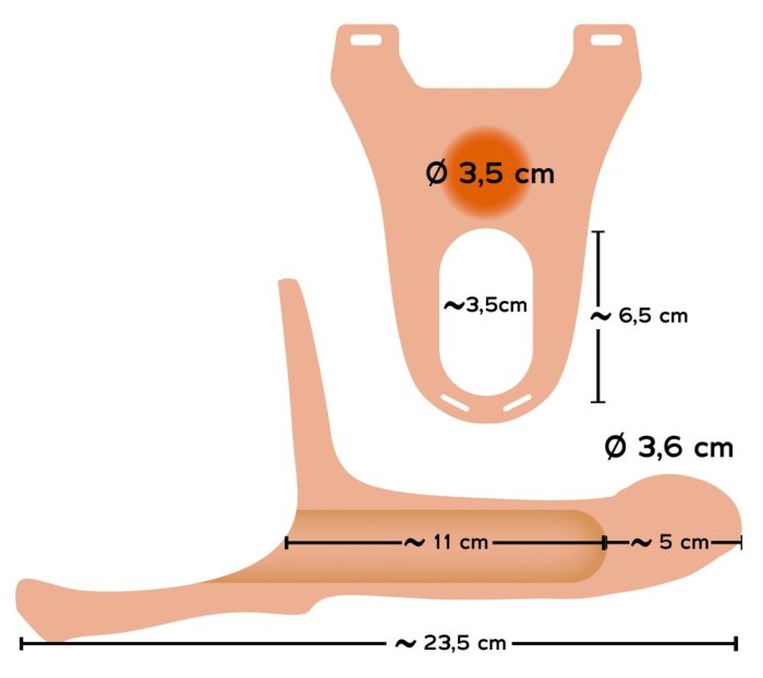 Strapon Vibrator Unisex Pipedream »Fetish Fantasy Series« 17 cm - Natural