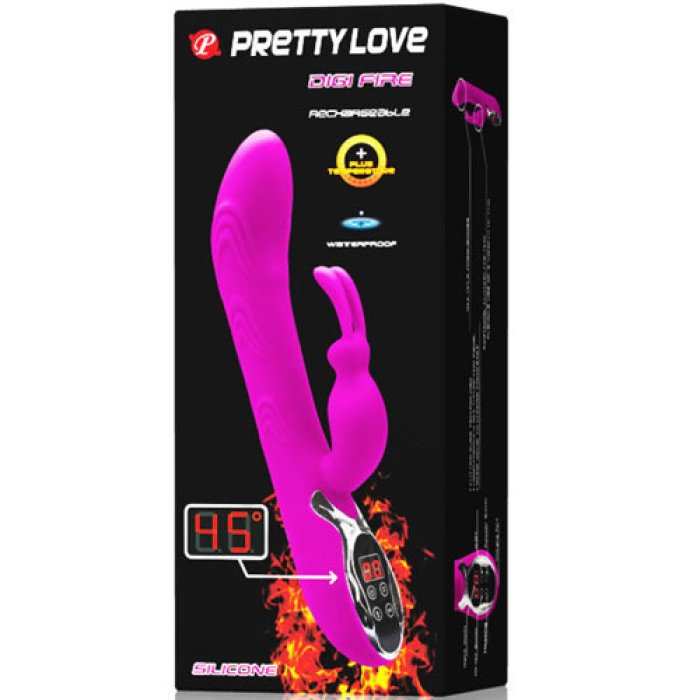 Vibrator cu Incalzire Pretty Love Digi Fire - detaliu finisaj