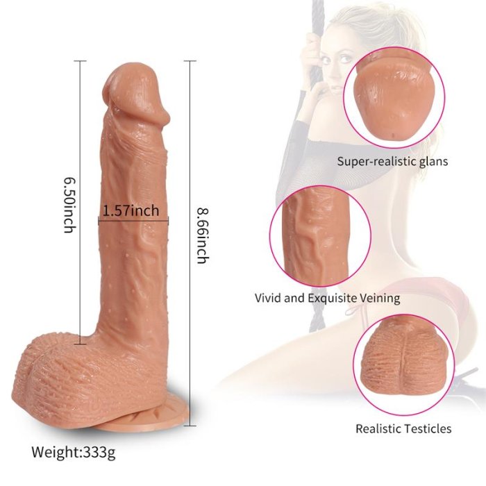 Vibrator Telescopic Kyle SHEQU - dimensiuni complete