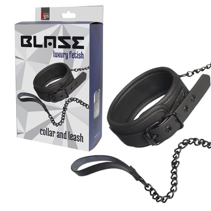 Zgarda cu Lesa si Lant BLAZE - dimensiuni complete