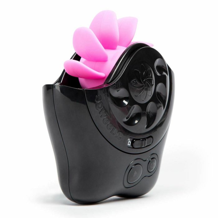 Oral Sex Simulator HAOOY »Sqweel 2« 12 cm - Roz - vedere frontala