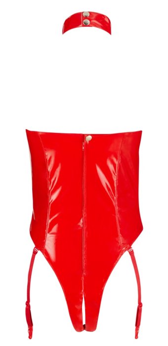 Body Latex Look Black Level-Rosu - vedere laterala