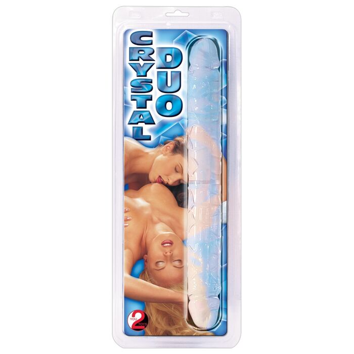Dildo Dublu Transparent You2Toys  "Crystal Duo" 34 cm##