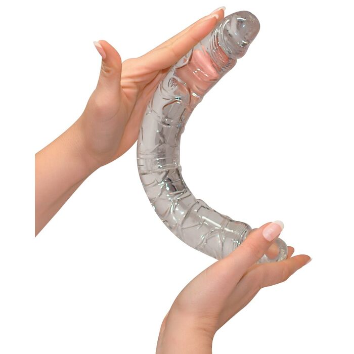 Dildo Dublu Transparent You2Toys  "Crystal Duo" 34 cm##
