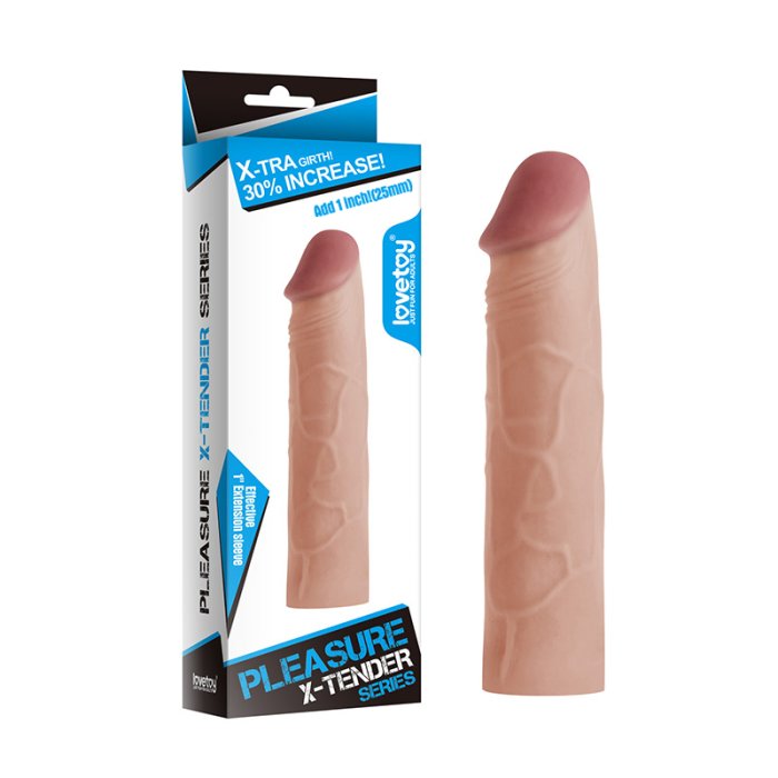 Prelungitor Penis Lovetoy »Pleasure X-Tender 1« 17 cm - Natural