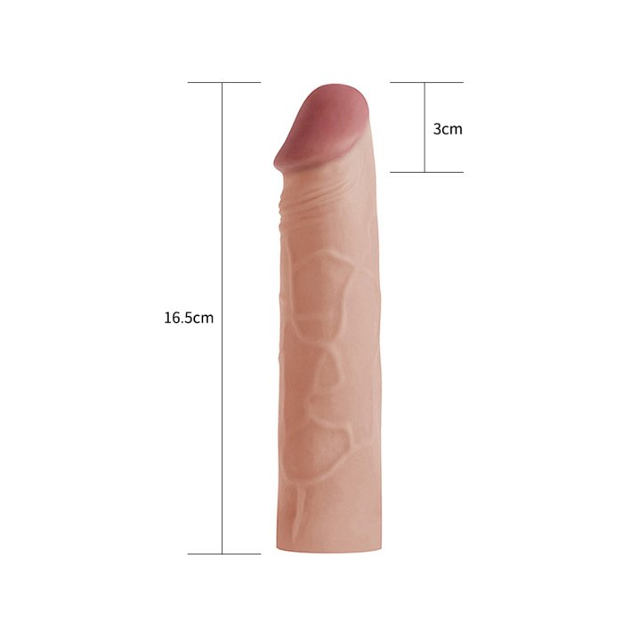 Prelungitor Penis Lovetoy »Pleasure X-Tender 1« 17 cm - Natural