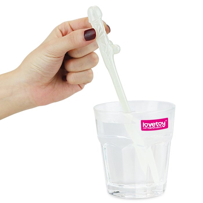 Set Paie de Baut Fosforescente Lovetoy "Willy Straws" 9 Bucati##