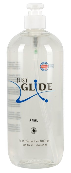 Lubrifiant Anal Just Glide 1000 ml - vedere frontala