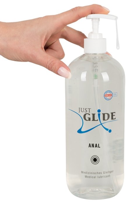 Lubrifiant Anal Just Glide 1000 ml - dimensiuni complete