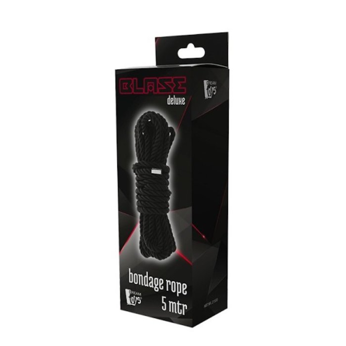 Sfoara Bondage Dream Toys "Blaze de Luxe" 5 Metri - Negru