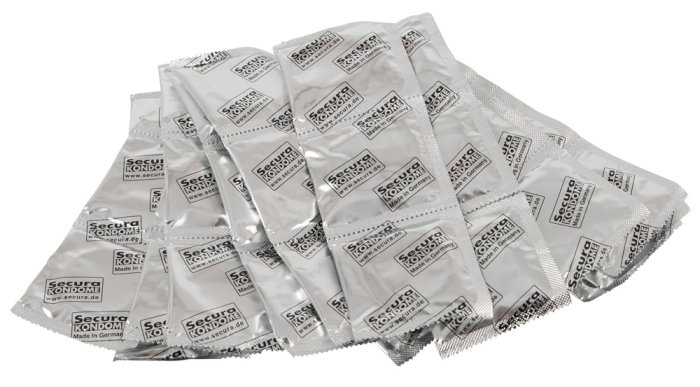 50 buc. Cutie Prezervative Secura Nature - culoare si material