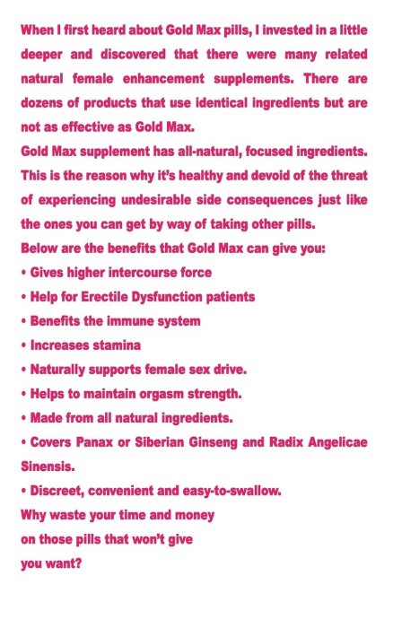 Pastile Libido GoldMAX "Pink" 10 Bucati##